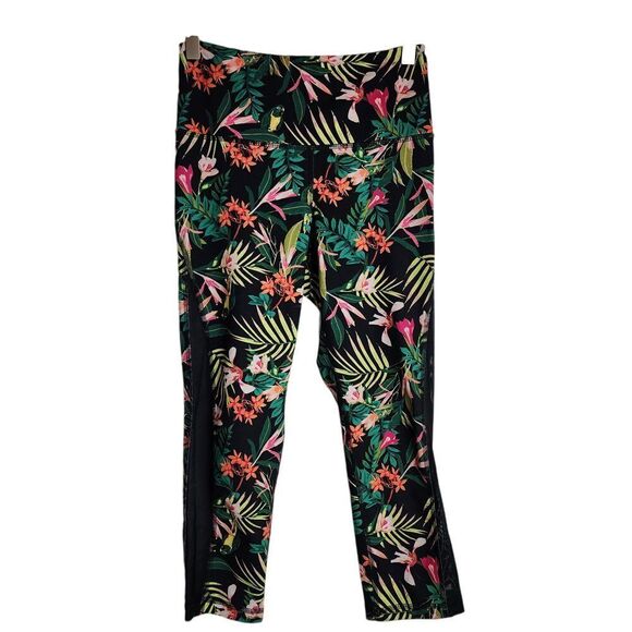 Old Navy Pants - Old Navy Legging Women's‎ Small Active Go Dry Tropical Floral Mesh